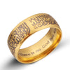 Stainless Steel Ring Men Women jewelry Arab Muslim Islam Allah God Messager Black Gold Silver Color Muhammad Quran Middle