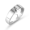 Stainless Steel Rings for Women Female Gold Silvery Star Charm Adjustable Wedding Rings 2022 Trend Jewelry Gifts