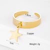 Stainless Steel Rings for Women Female Gold Silvery Star Charm Adjustable Wedding Rings 2022 Trend Jewelry Gifts