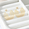 Stainless Steel Round Hoop Earrings for Women Circle Stud Earring Brincos Loop Earrings Jewelry BFF aretes de mujer
