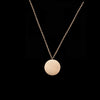 Stainless Steel Silver Colares Simple Karma Circle Pendant Gold Colar Geometric Chain Necklaces for Women Bridesmaid Gift