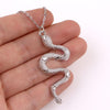 Stainless Steel Snake Necklace For Women Animal Dangle Pendant Necklace Minimalist Style  Female Animal Jewelry Gift