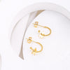 Stainless Steel Star Earrings Gold Color Korean Earrings For Women Lover Trendy Jewelry Accessories Gift  2022