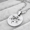 Stainless Steel  Style Star (Magen) Of David - Israel Jewish Rock Hexagram Pendant Necklaces For Men Cool Jewelry