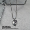 Stainless Steel Sweet Jesus Pendant Beads Choker Necklace Accessories Charm Love Heart Clavicle Chain Women Christian Jewelry