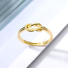 Stainless Steel Twist Rings For Women Men Gold Color Geometric Irregular Ring 2023 Costume Jewelry Gift Anillos Mujer