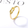 Stainless Steel Twist Rings For Women Men Gold Color Geometric Irregular Ring 2023 Costume Jewelry Gift Anillos Mujer