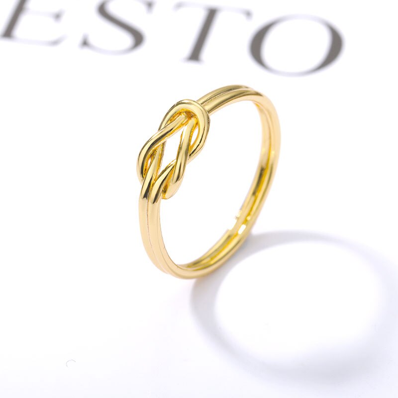 Stainless Steel Twist Rings For Women Men Gold Color Geometric Irregular Ring 2023 Costume Jewelry Gift Anillos Mujer