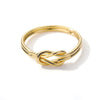 Stainless Steel Twist Rings For Women Men Gold Color Geometric Irregular Ring 2023 Costume Jewelry Gift Anillos Mujer