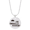 Stainless Steel Umbrella Academy Charm Necklace Cosplay Round Bead Chain Umbrella Woman Gift Letter Kpop Naszyjnik Jewelry