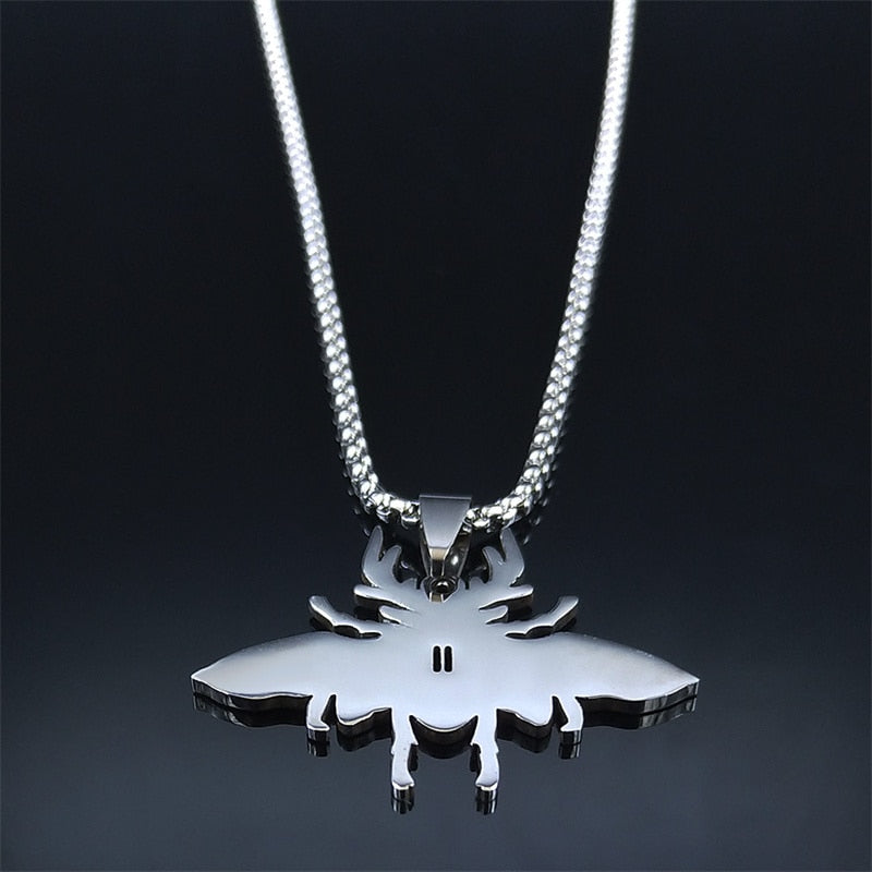 Stainless Steel Viking Beetle Chain Necklaces Women/Men Silver Color Pendant Necklace jewlery joyeria acero inoxidable N3696S02