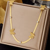 Stainless Steel Vintage Butterfly Necklaces Pendants Tassel Aesthetic Charms  Blade Snake Chains Choker For Women Jewelry Gifts