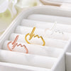 Stainless Steel Wave Rings For Women Gold Color ECG Ring Wedding Ring 2023 Jewelry Anillos Mujer Christmas Gift