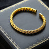 Stainless Steel Woven Bracelet For Women Gold Color Charm Bracelets Bangle Vintage Wedding Couple Jewelry Gift Pulseras Mujer