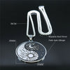 Stainless Steel Yin Yang Gossip Sun Moon Necklaces Chain for Women/Men Silver Color Necklaces Jewelry chaine collier N3624S02