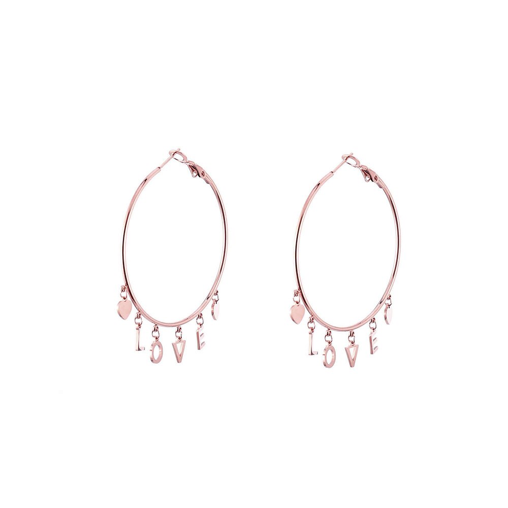 Stainless steel Hoop Earring Heart Letters LOVE oversized Earings For Women’s Anniversary Wedding Gift Jewelry 2022