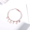 Stainless steel Hoop Earring Heart Letters LOVE oversized Earings For Women’s Anniversary Wedding Gift Jewelry 2022