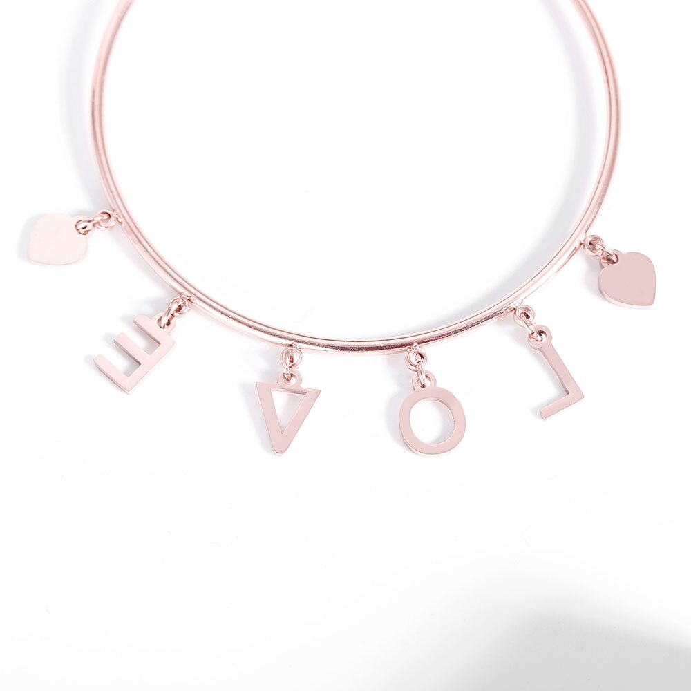 Stainless steel Hoop Earring Heart Letters LOVE oversized Earings For Women’s Anniversary Wedding Gift Jewelry 2022