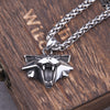 Stainless steel Pendant Wizard Medallion Pendant Necklace Cat Head Necklace U Pick Color Halloween Necklace & Pendants