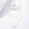 Stainless steel Star Pendant Gold Color Necklace Simple Sparkling Clavicle Chain Women Wedding Jewelry Party Gifts
