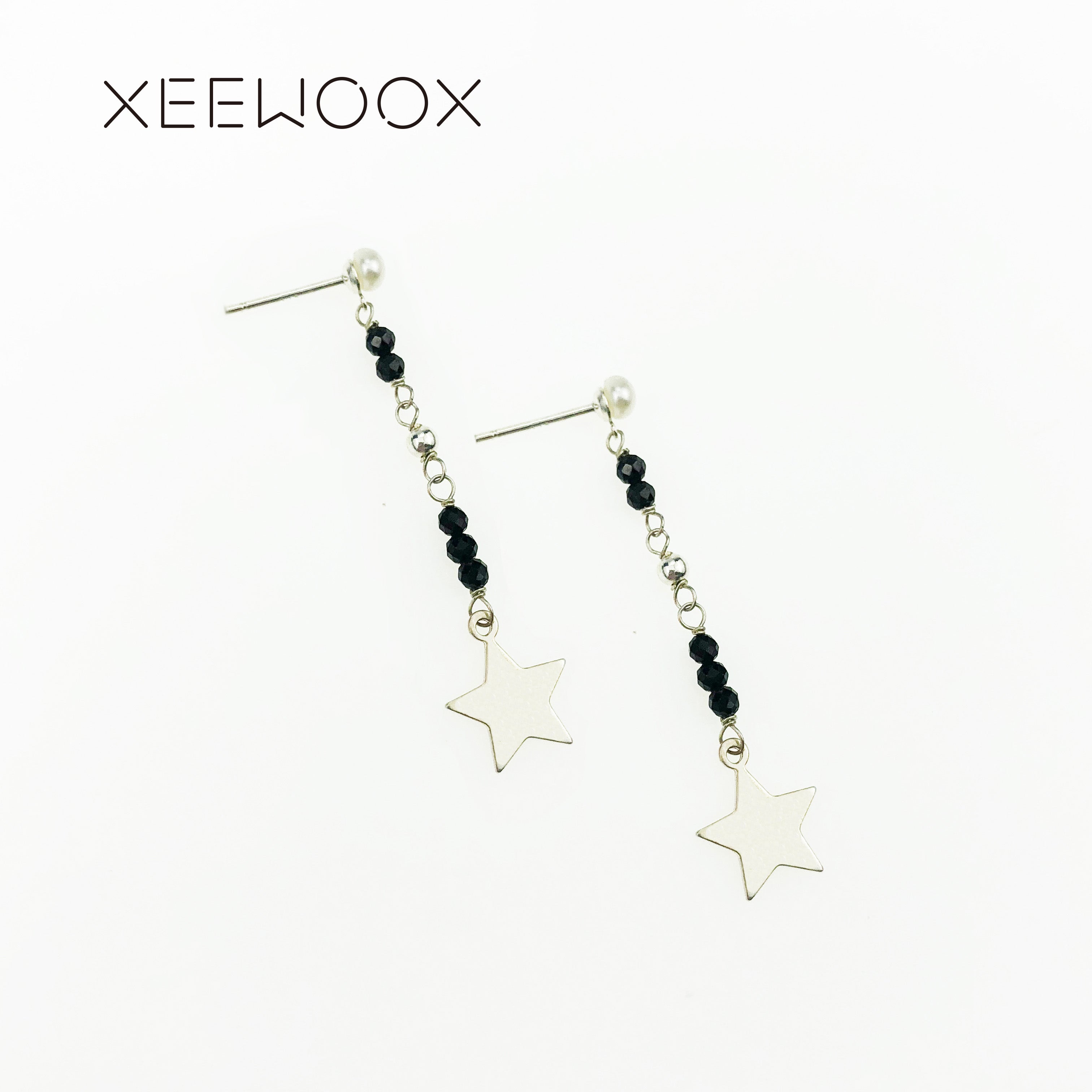 Star Drop Earrings Ear Line Earrings 925 Sterling Silver Fine Jewelry Fashion Week Designer Gift