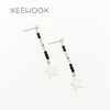 Star Drop Earrings Ear Line Earrings 925 Sterling Silver Fine Jewelry Fashion Week Designer Gift