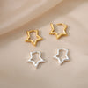 Star Earrings For Women Stainless Steel Hollow Star Hoop Earring 2023 Trend Cute Charm Couple Jewerly Gift Brincos bijoux femme
