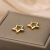 Star Earrings For Women Stainless Steel Hollow Star Hoop Earring 2023 Trend Cute Charm Couple Jewerly Gift Brincos bijoux femme
