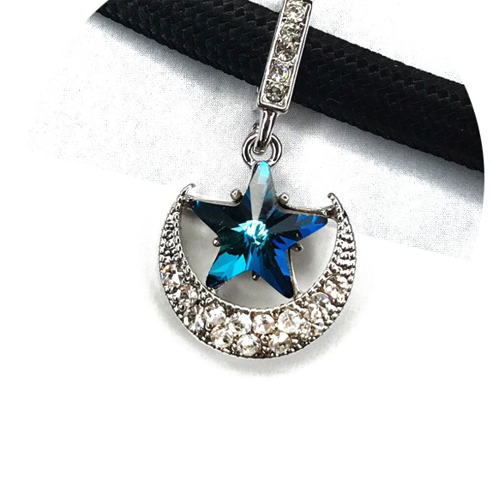Star Moon Pendant Choker Necklace Classic Vintage Choker Gothic Retro Clavicle Chain Neck Jewelry