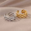 Star Moon Rings for Women Open Adjustable Double Layers Stainless Steel Ring Vintage Series Aesthetic Wedding Jewelry anillos