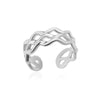 Star Moon Rings for Women Open Adjustable Double Layers Stainless Steel Ring Vintage Series Aesthetic Wedding Jewelry anillos