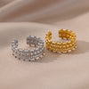 Star Moon Rings for Women Open Adjustable Double Layers Stainless Steel Ring Vintage Series Aesthetic Wedding Jewelry anillos