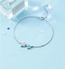 Star Silver Bracelet 100% Guaranteed Real 925 Sterling Silver Bracelet with Cubic Zirconia