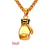 Boxing Glove Pendant Charm Necklace Sport Boxing Jewelry 316L Stainless Steel/Gold Color Chain For Men New GP2213