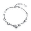 Stars Balls Double Circles 925 Sterling Silver Bracelet