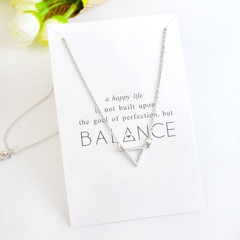 Stars Boat Triangle Palm Pendant Necklace Hollow Heart Hand Necklaces For Women Girl Men Clavicle chain Jewelry Gift