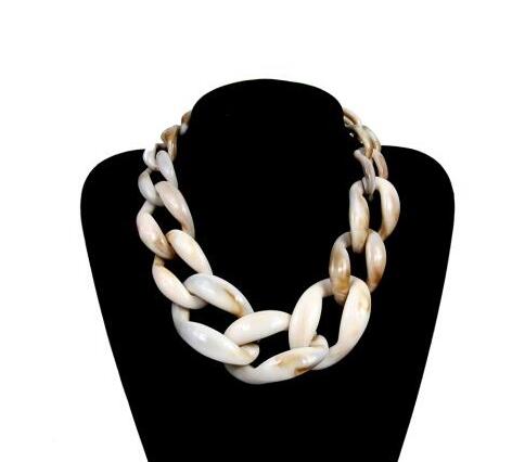 Big Link Chain Necklace Black Necklace Statement Chunky 