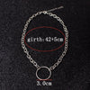 Statement Big Circle Clavicle Chains Necklace For Women Punk Simple Short Chokers Collares Party Jewelry  Men's Gift