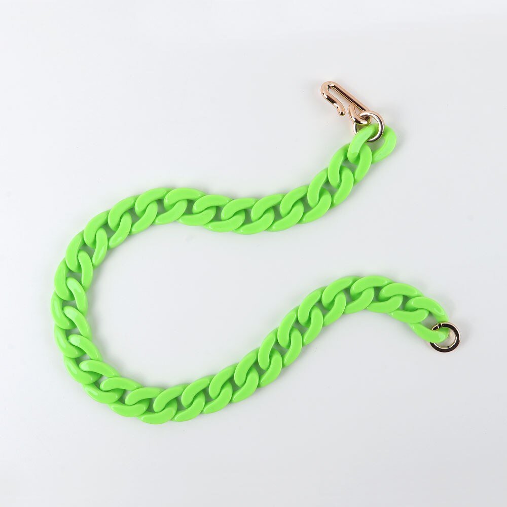 Statement Chunky Long Chain Necklaces For Women Boho Colorful Plastic Chain Choker Necklaces Pendants Women Jewelry