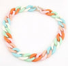 Statement Chunky Long Chain Necklaces For Women Boho Colorful Plastic Chain Choker Necklaces Pendants Women Jewelry