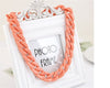 Statement Chunky Long Chain Necklaces For Women Boho Colorful Plastic Chain Choker Necklaces Pendants Women Jewelry