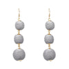 Statement Earrings Ball Pendant Pom Pom Long Drop Earrings for Women Fashion Party Earring Jewelry Wholesale