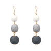 Statement Earrings Ball Pendant Pom Pom Long Drop Earrings for Women Fashion Party Earring Jewelry Wholesale