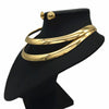 Statement Torque Choker Necklace Women Gold Color Alloy Collar Maxi Necklace African Jewelry Chokers Big Jewelry