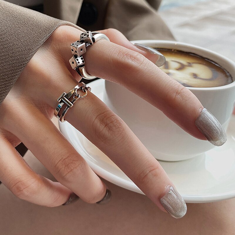 Steampunk 925 Stamp Woman Rings Vintage  Quality Summer Trendy Jewelry 2022 Dropship Suppliers Gift GaaBou Jewellery
