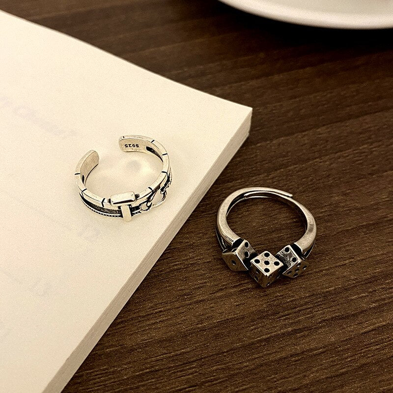 Steampunk 925 Stamp Woman Rings Vintage  Quality Summer Trendy Jewelry 2022 Dropship Suppliers Gift GaaBou Jewellery