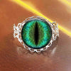 Steampunk New Gold dragon eye Ring Vintage Cat eye jewelry Gift Women Men 1pcs/lot adjustable rings