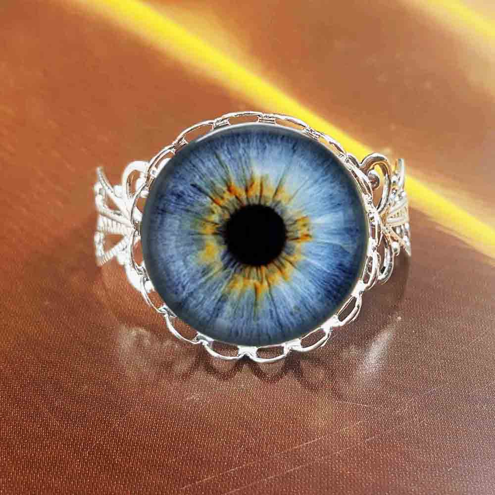 Steampunk New Gold dragon eye Ring Vintage Cat eye jewelry Gift Women Men 1pcs/lot adjustable rings