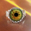 Steampunk New Gold dragon eye Ring Vintage Cat eye jewelry Gift Women Men 1pcs/lot adjustable rings