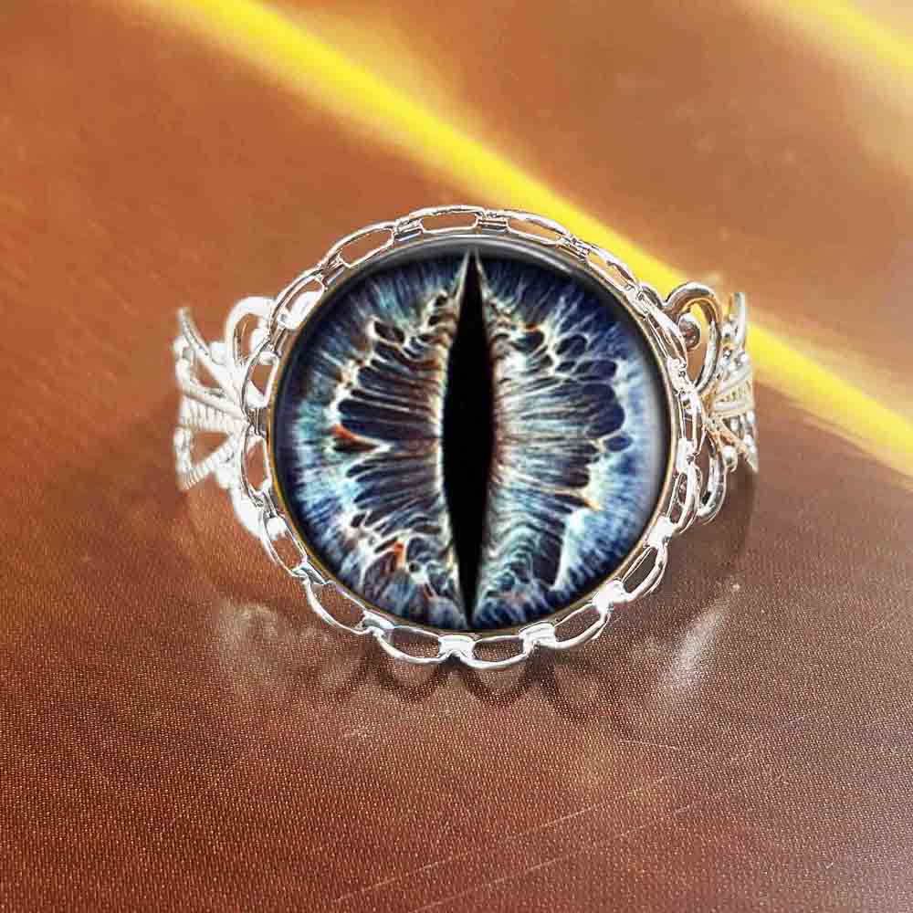 Steampunk New Gold dragon eye Ring Vintage Cat eye jewelry Gift Women Men 1pcs/lot adjustable rings